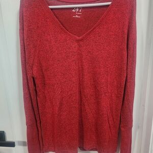 Maurices Women's Scarlet V-Neck Sweater